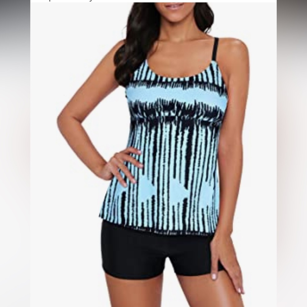 Century Star Retro 1 Pieces Modest Swimming Wear Sports tankini top
